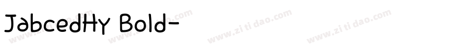 JabcedHy Bold字体转换